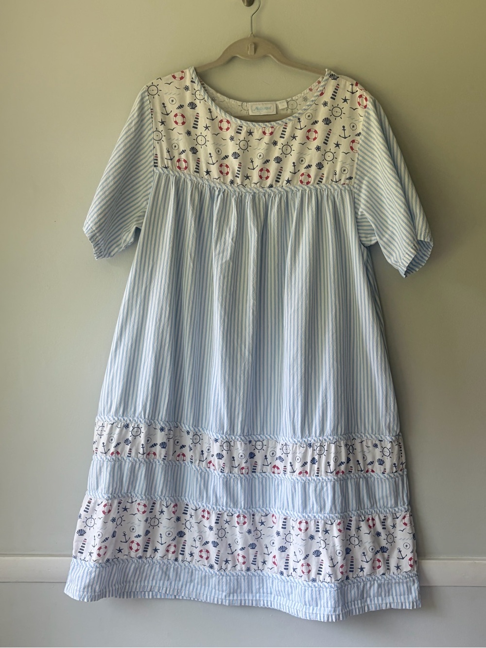 Blue & White Striped Nautical